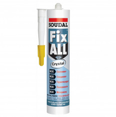 Клей-герметик постоянно эластичный FIX ALL CRYSTAL блистер 10*80мл Soudal