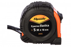 Рулетка Elastica, 5м х 18 мм, обрезиненный корпус